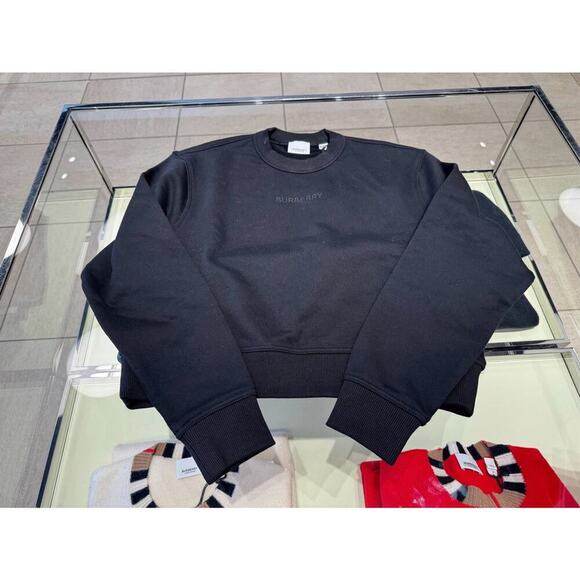 Burberry Black Logo Sweater Women's Large NWT - Picture 6 of 6